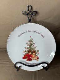 Holly Hobbie Decoration Plate Christmas Decor