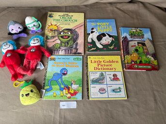 Kids Book Lot Golden Books And Plush Toys