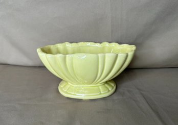 Yellow Stoneware USA Flower Pot Vase