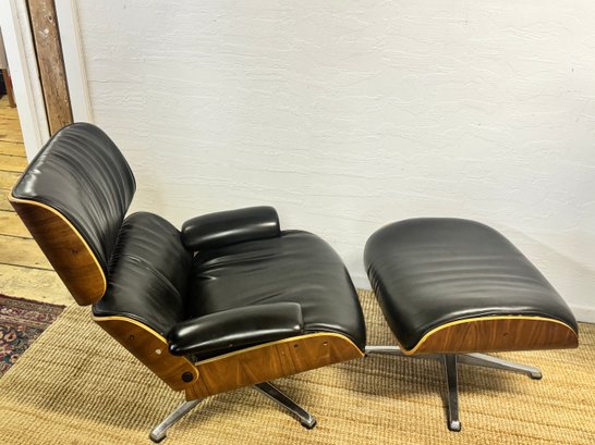Mid Century Plycraft Lounger Chair And Ottoman