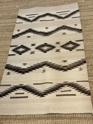 Handwoven Wool Rug By Zapotec Indians