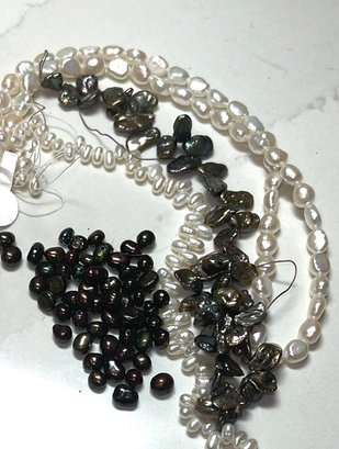 Beads: Semi-precious Gemstone Beads: Fresh Water Pearl Variety Pack #2