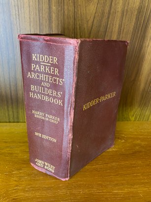 Kidder Parker Architect And Builders Book Early 18th Edition