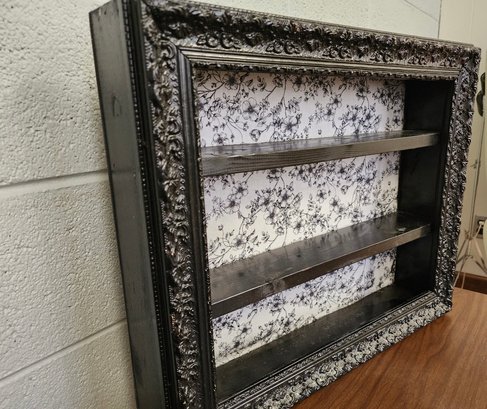Vintage W/ Ornate Molding Shadow Box,  Just Waiting For Your Treasures