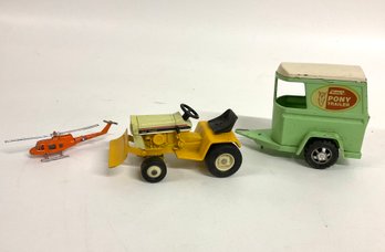 Trio Of Vintage Metal Toys