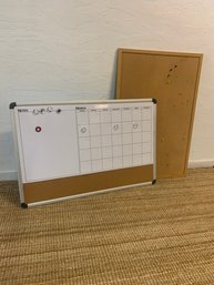 Large Cork Board & Calendar White Board