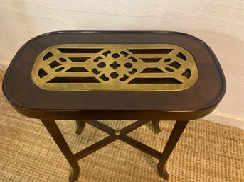 Wood & Brass Table