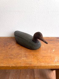 Vintage Primitive Hand Carved Duck Decoy #1