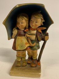 Vintage Hummel Stormy Weather Boy & Girl Umbrella Full Bee Mark