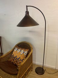 Tall Metal Floor Lamp Copper Color