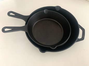 Set Of Two Cast Iron Skillets