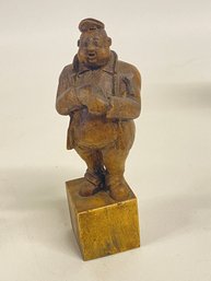 Whittled Carving Of Cute Character With Detail