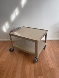 Vintage Industrial AV Cart: Pix Mobile AV Cart On Casters.