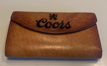 Vintage Coors Leather Wallet