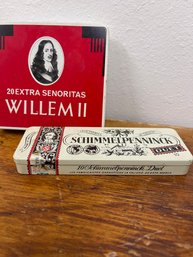 Vintage Metal Cigar Tins, Schimmelpenninck Duets And