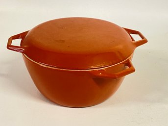 Vintage Copco Enamel Cast Iron D3 Casserole With Lid