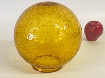 MiD Century Crackle Lamp Globe