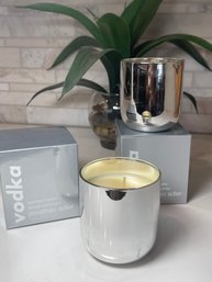 Set Of 2 Jonathon Adler Scented Candles, New In Box,  ' Bougie Perfumee'