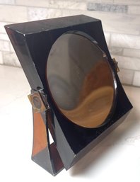 Vintage Tortoise Shell Lucite Vanity/make-up Mirror.