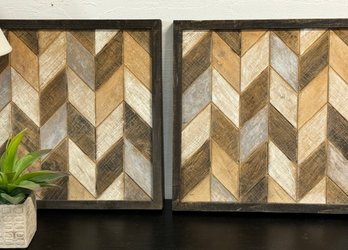 Wood Wall Art Set Of Two