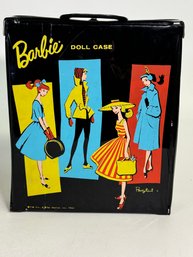 Vintage Mattel 1961 Black Patent Leather  Ponytail Barbie Doll Case