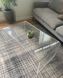 Lucite  Waterfall Coffee Table, Versatile&minimalist,