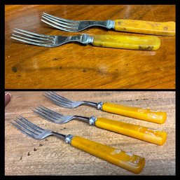 5 Vintage Forks Were Marked As Bakelite But Untested