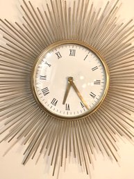 Mid Century Modern Inspired Starburst Wall Clock