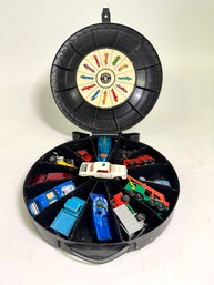 Hot Wheels 12 Car Rally Case BY Mattel With Misc. Vehicles