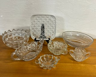 Lot Of Cut Glass /  7 Items