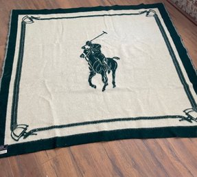 Vintage Ralph Lauren Wool Blanket, Made In Switzerland