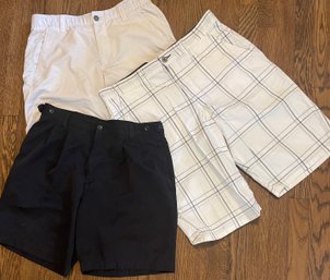 Mens Classy Shorts: Dockers & Under Armour Sz 32, Hawk Plaid Size 34