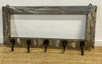 Heavy Metal Wall Mount Hook Rack