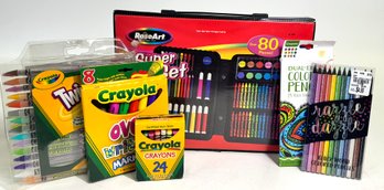 Art Lot Crayons Markers Etc.