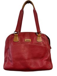 Hartmann Red Leather Executive Shoulder Bag