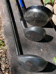 Three Golf Clubs Taylor Made And Callaway