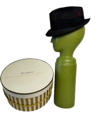 Gimbels Dobbs Hat With  Hat Box