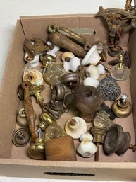 Box Of Old Knobs And More