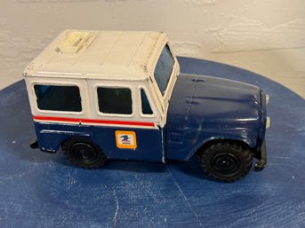 Vintage Metal Toy Mail Truck