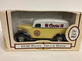 Die-cast Metal 1938 Coors Panel Truck Bank