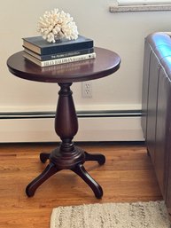 Round Wood Side Table