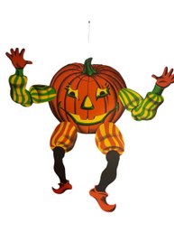 Vintage Halloween Pumpkin Jack-o-latern Jointed Cut Out