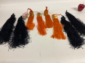 Eight Large Vintage Tassels With A Couple Surprise Ones