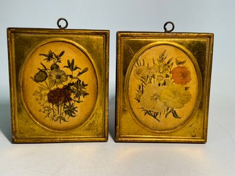 Vintage Borghese Floral Art Plaques