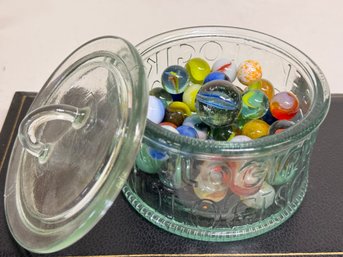 Unknown Jar Of Misc Marbles