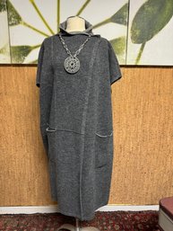 Long And Soft Designer Jacket By Poetry And Funky Folk Necklace