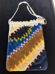 Vintage Two Sided Embroidered Pouch