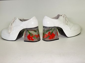 Disco Platform Fish Shoes To Rock Your World With Floating Goldfish