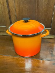 Le Creuset Orange Flame Stock Pot A Bit Chippy On Outside