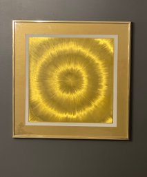 Vortex Time Tunnel Illusionary Art  Piece, Holly Wood Regency, Mid Mod